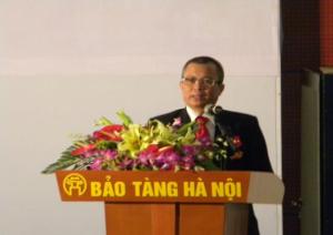Ông Nguyễn Ngọc Bình - Chủ tịch HĐQT cảm ơn tới Lãnh đạo Đảng, Nhà nước và các vị khách quý.